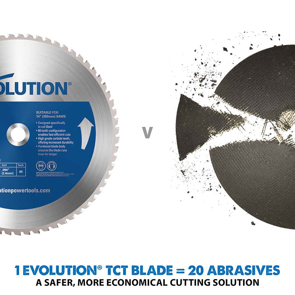 Evolution list preklopne pile za čelik 355mm 66 zuba