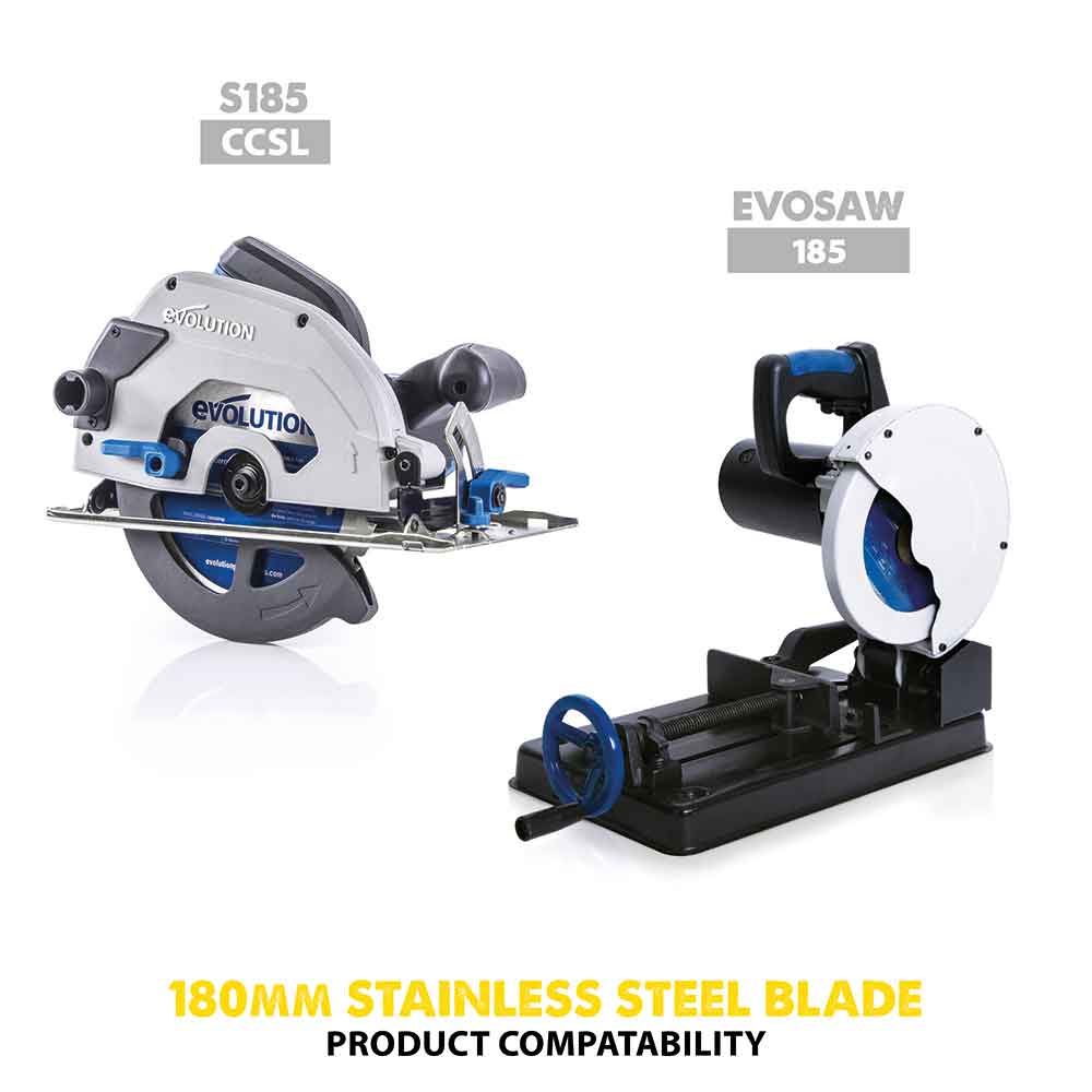 Evolution 180mm TCT list za kružnu pilu za nehrđajući čelik, 48 zuba
