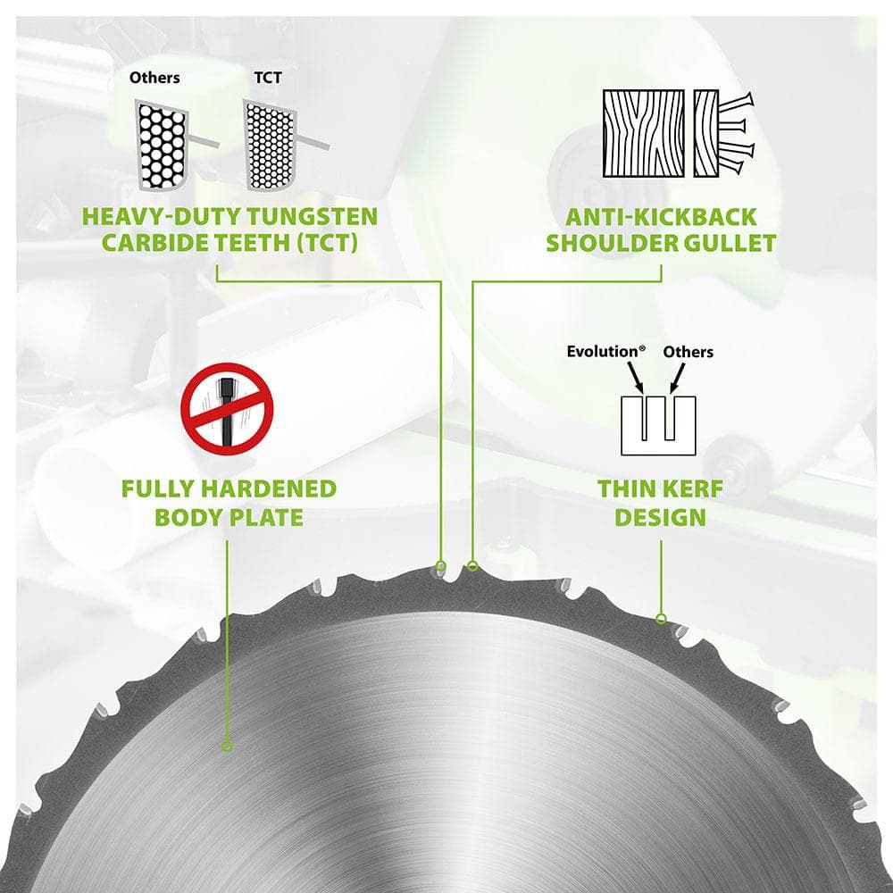 Evolution 210mm list kutne i stolne pile za više materijala 20 zuba