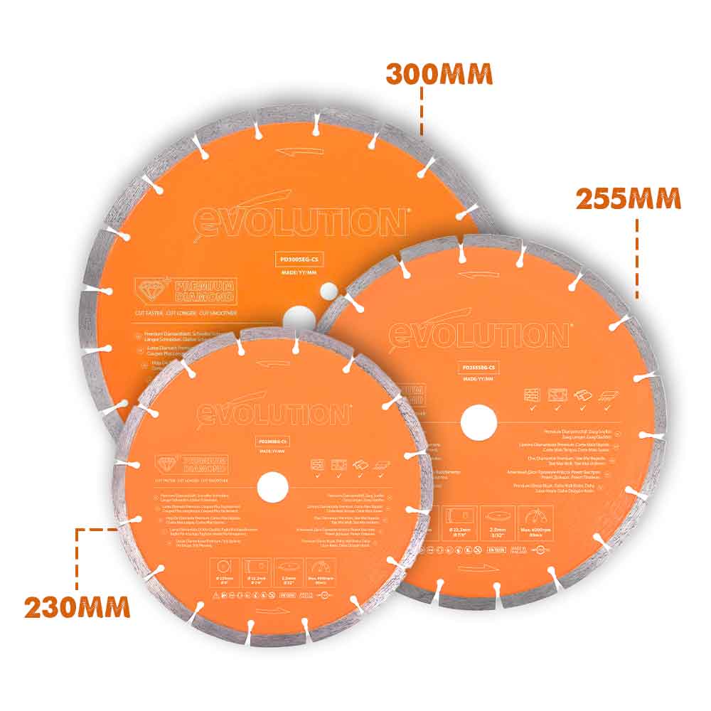 Evolution premium dijamantni disk 230mm, provrt 22,2mm
