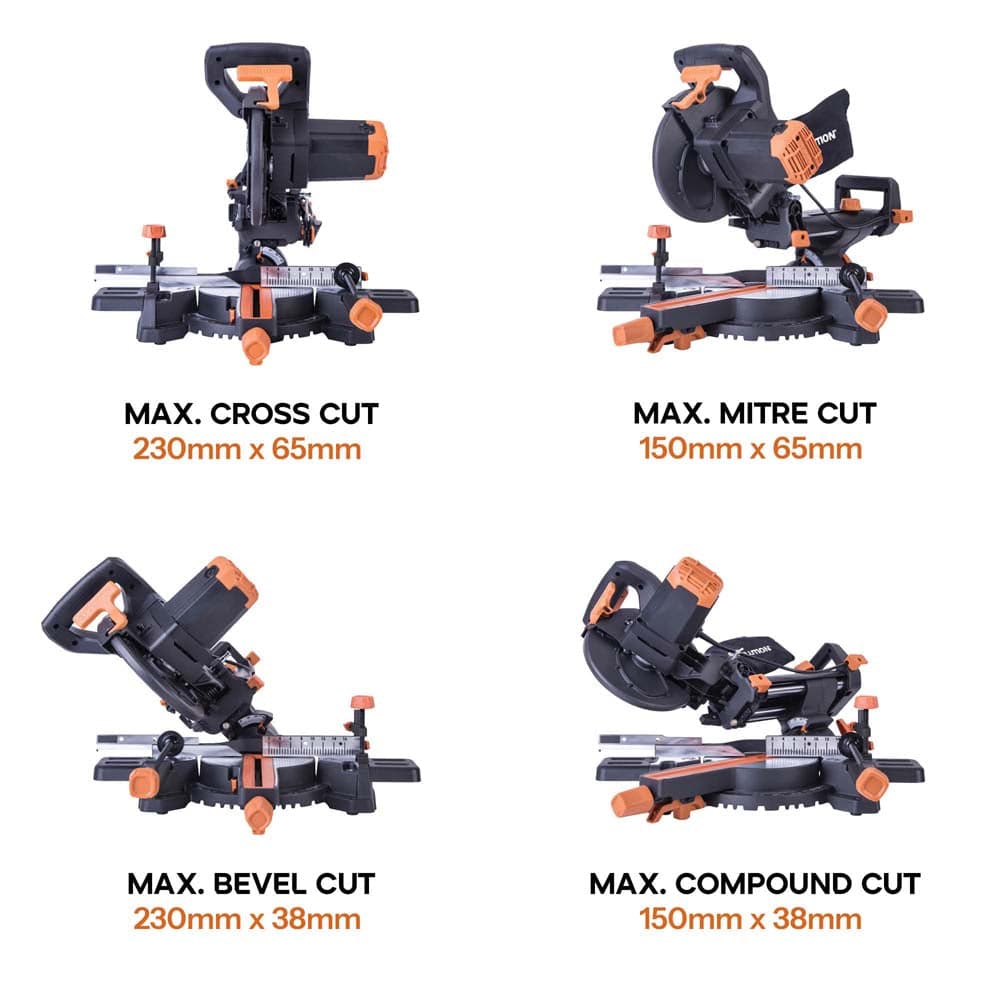 Evolution R210SMS+ 210mm potezna pila s TCT listom za više materijala