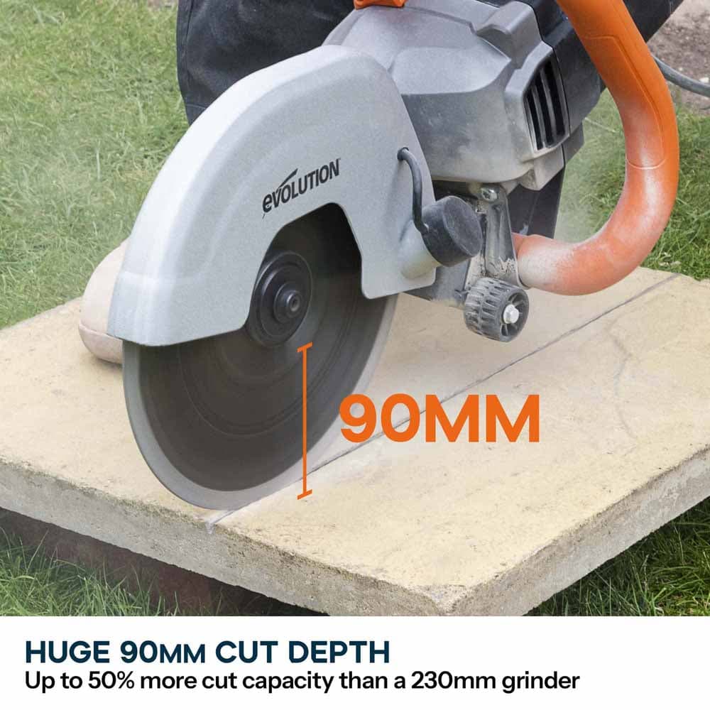 Evolution R230DCT električni rezač betona 230mm 9" s dijamantnim listom