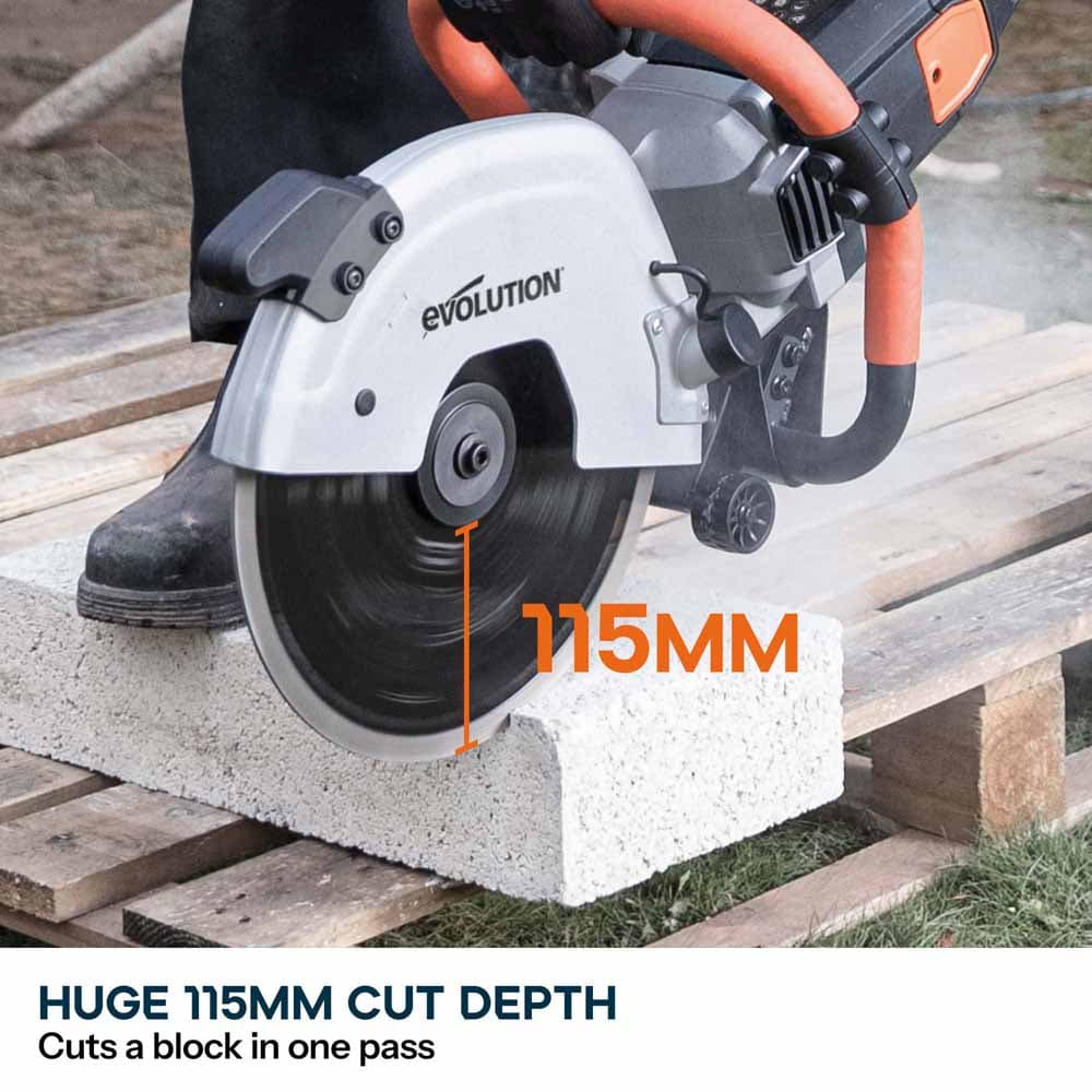 Evolution R300DCT električni rezač betona 300mm 12" s dijamantnim listom