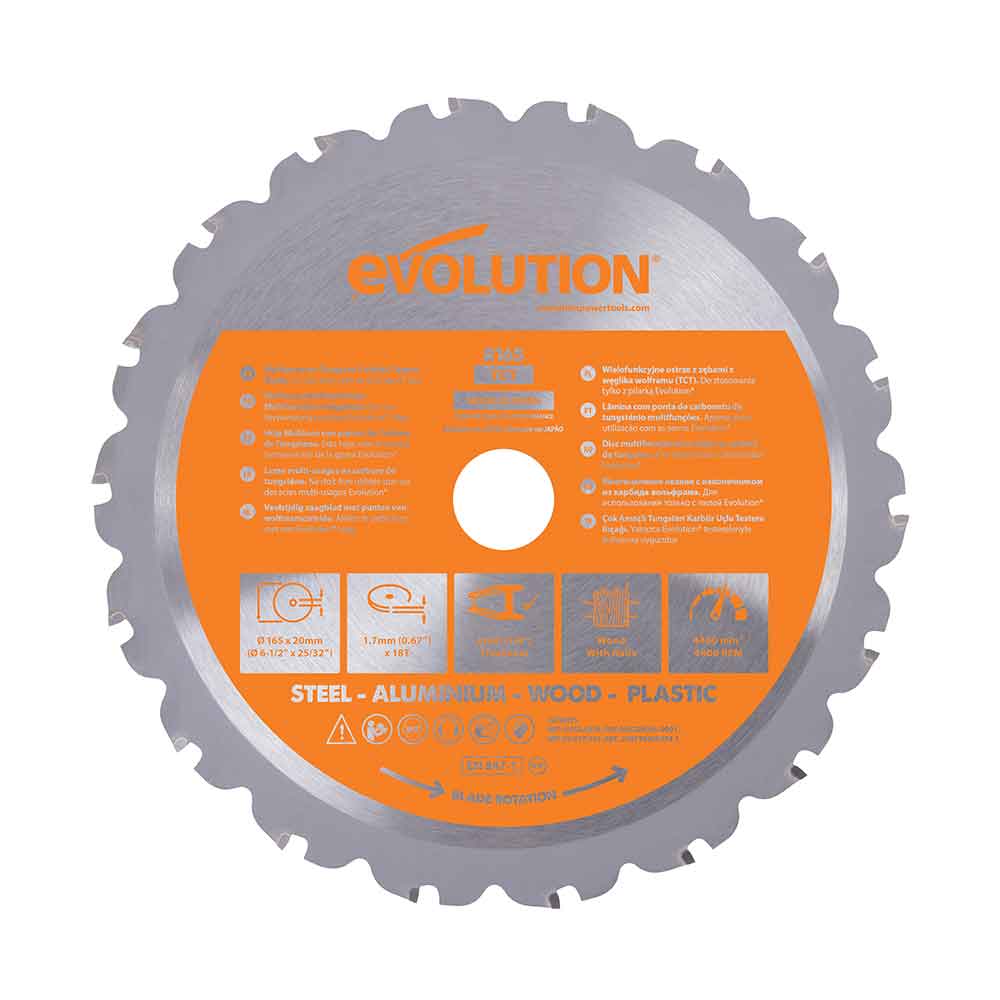 Evolution 165mm list za više materijala 18 zuba