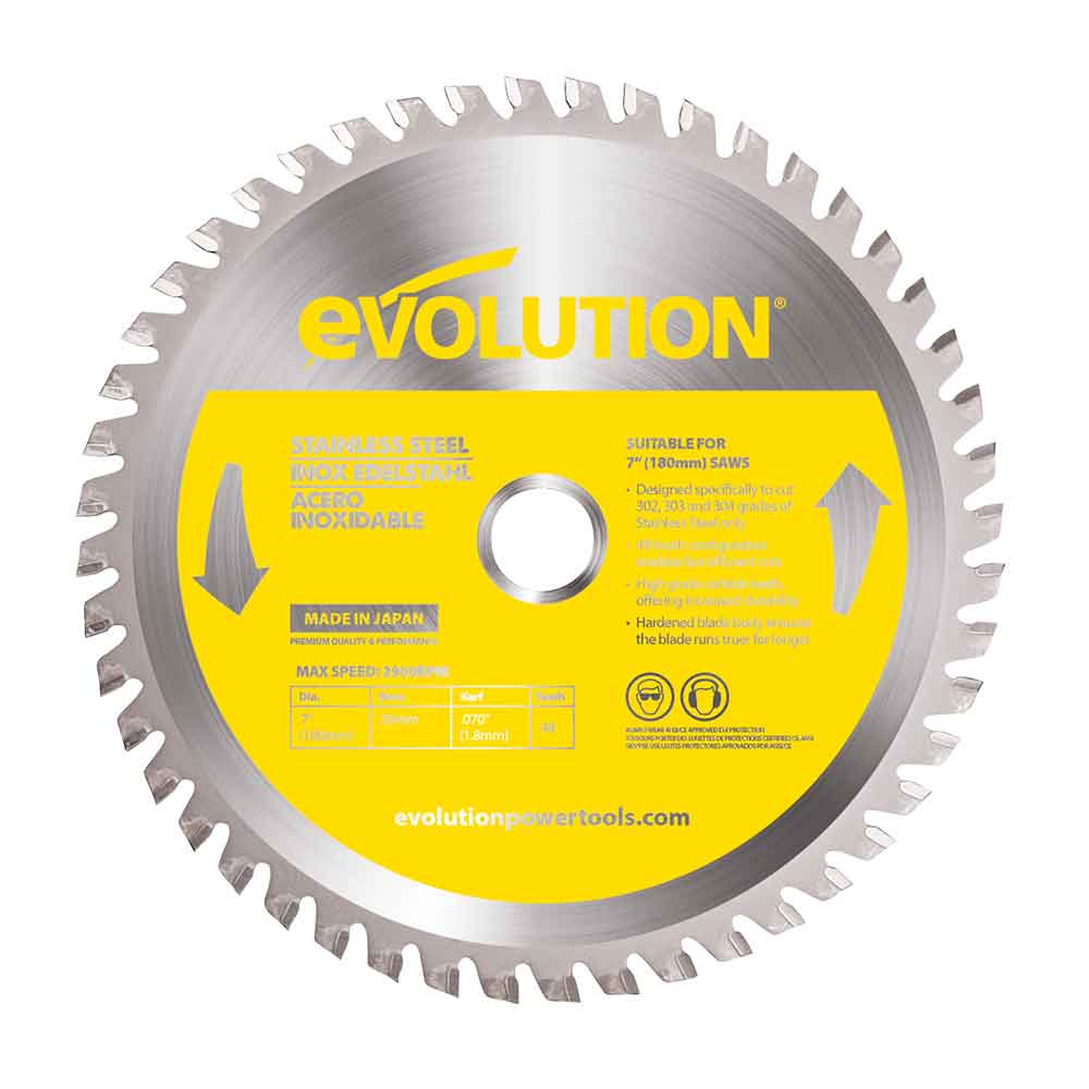 Evolution 185mm TCT list kružne pile za nehrđajući čelik 48 zuba