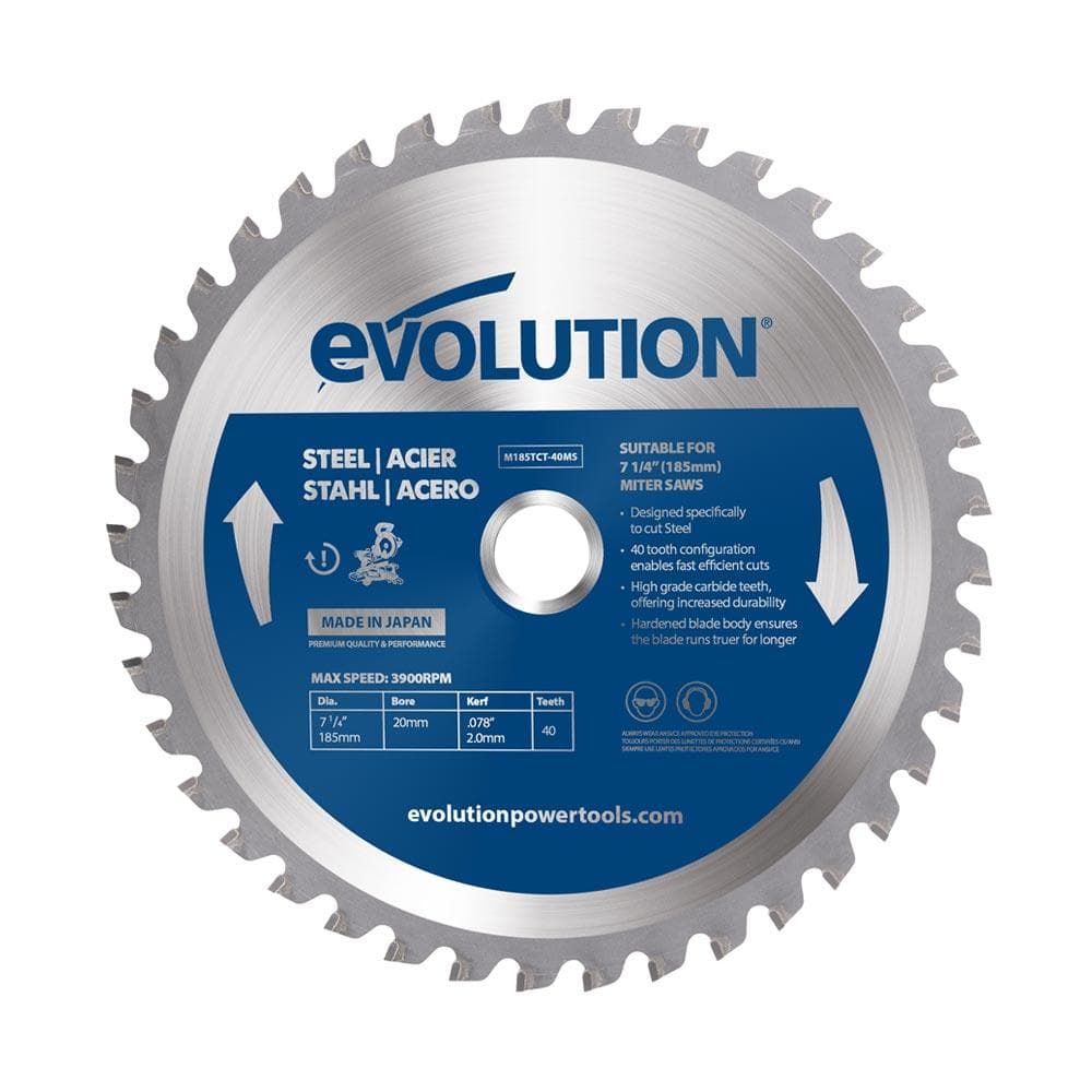 Evolution 185mm TCT list kutne i preklopne pile za čelik 40 zuba