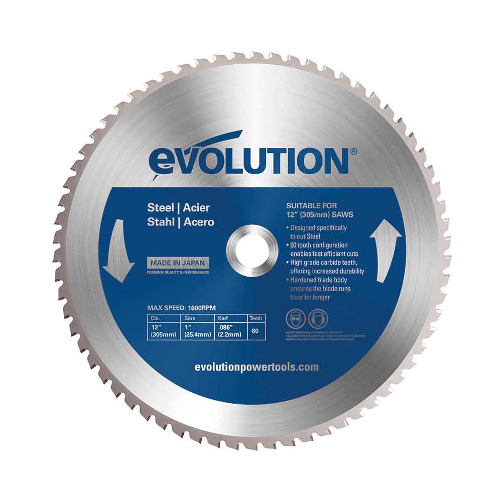 Evolution 305mm TCT list za preklopnu pilu za čelik, 60 zuba