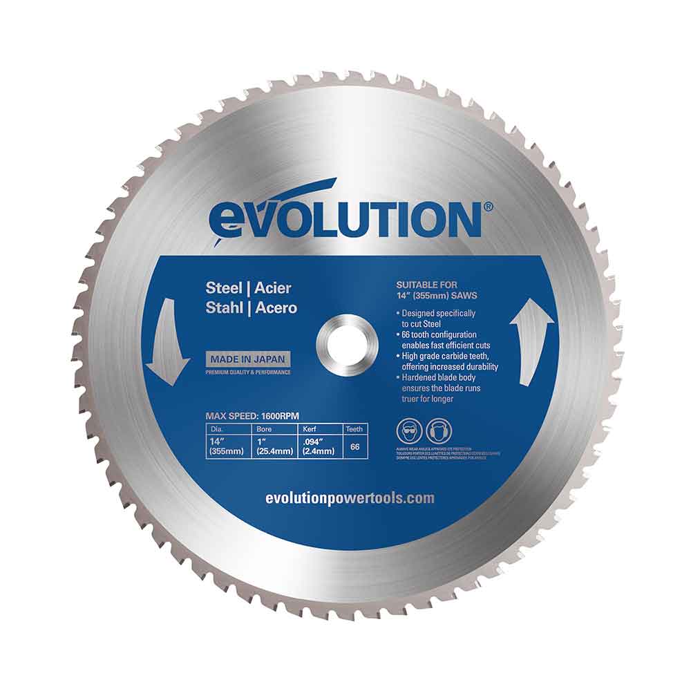 Evolution list preklopne pile za čelik 355mm 66 zuba