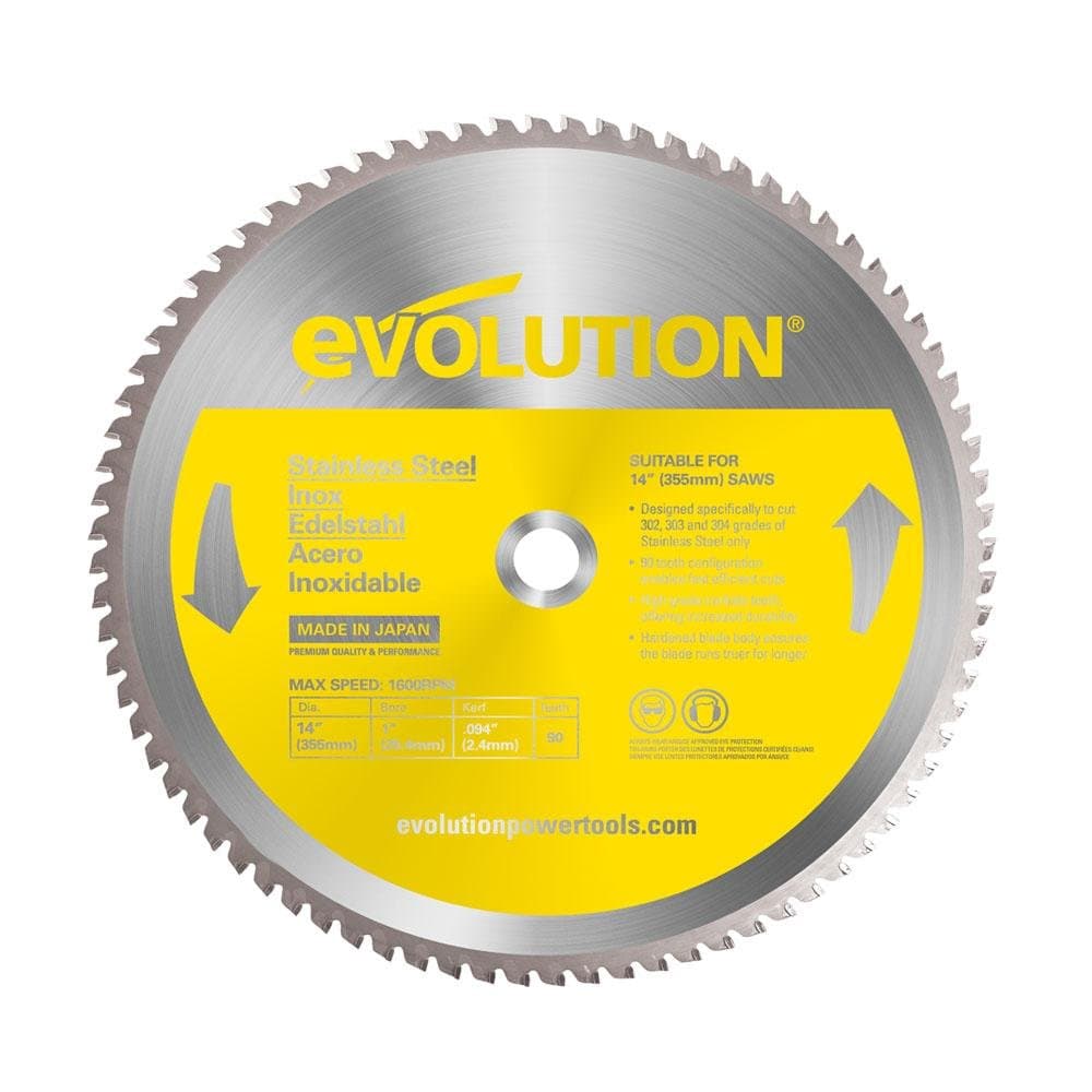 Evolution 355mm list za preklopnu pilu za nehrđajući čelik, 90 zuba