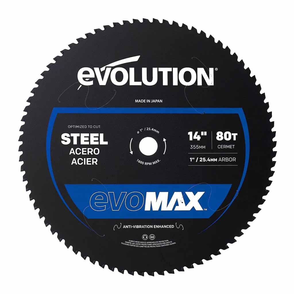 EVOMAX 355mm cermet list 80 zuba za profesionalno rezanje čelika