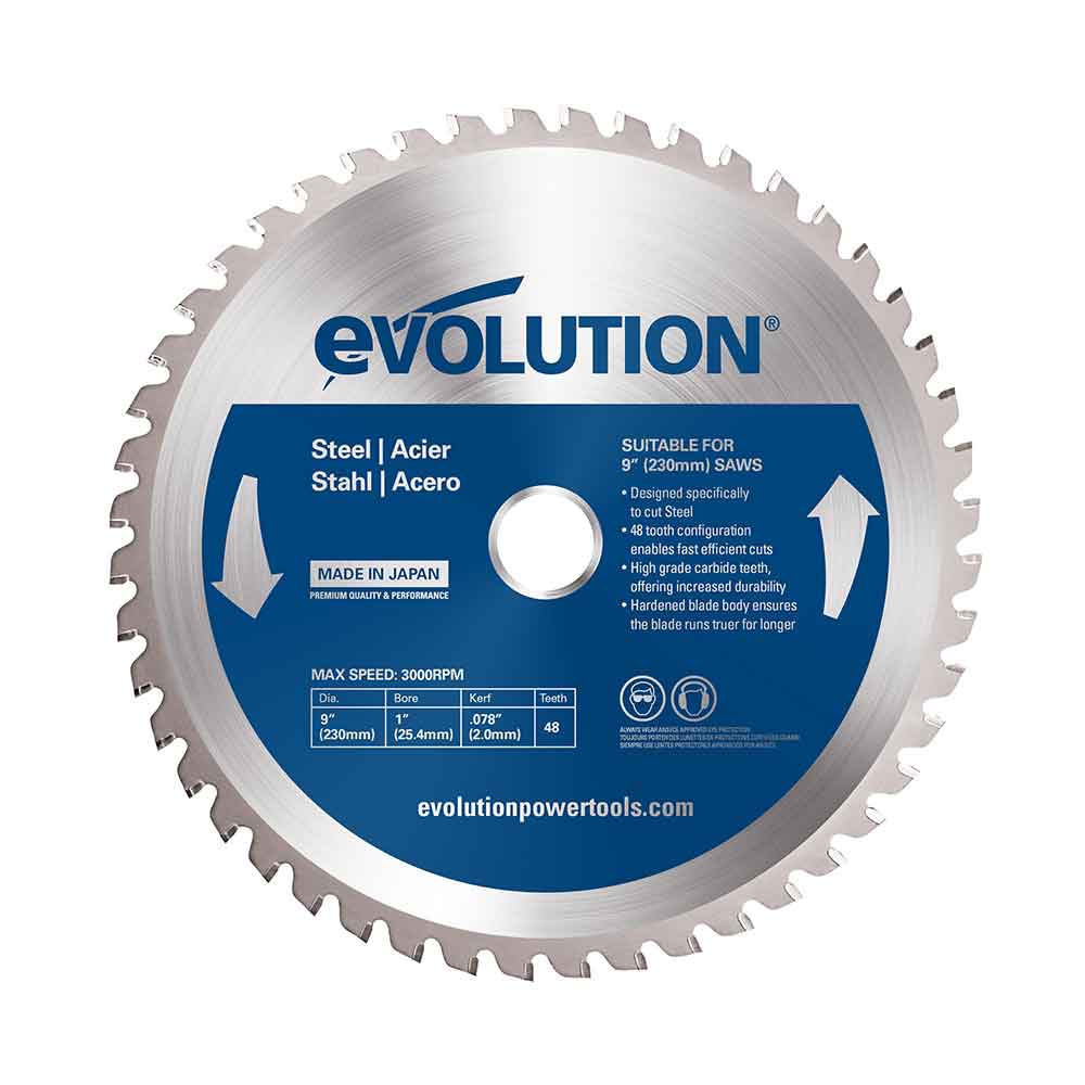 Evolution 230mm TCT list za kružnu pilu za čelik, 48 zuba