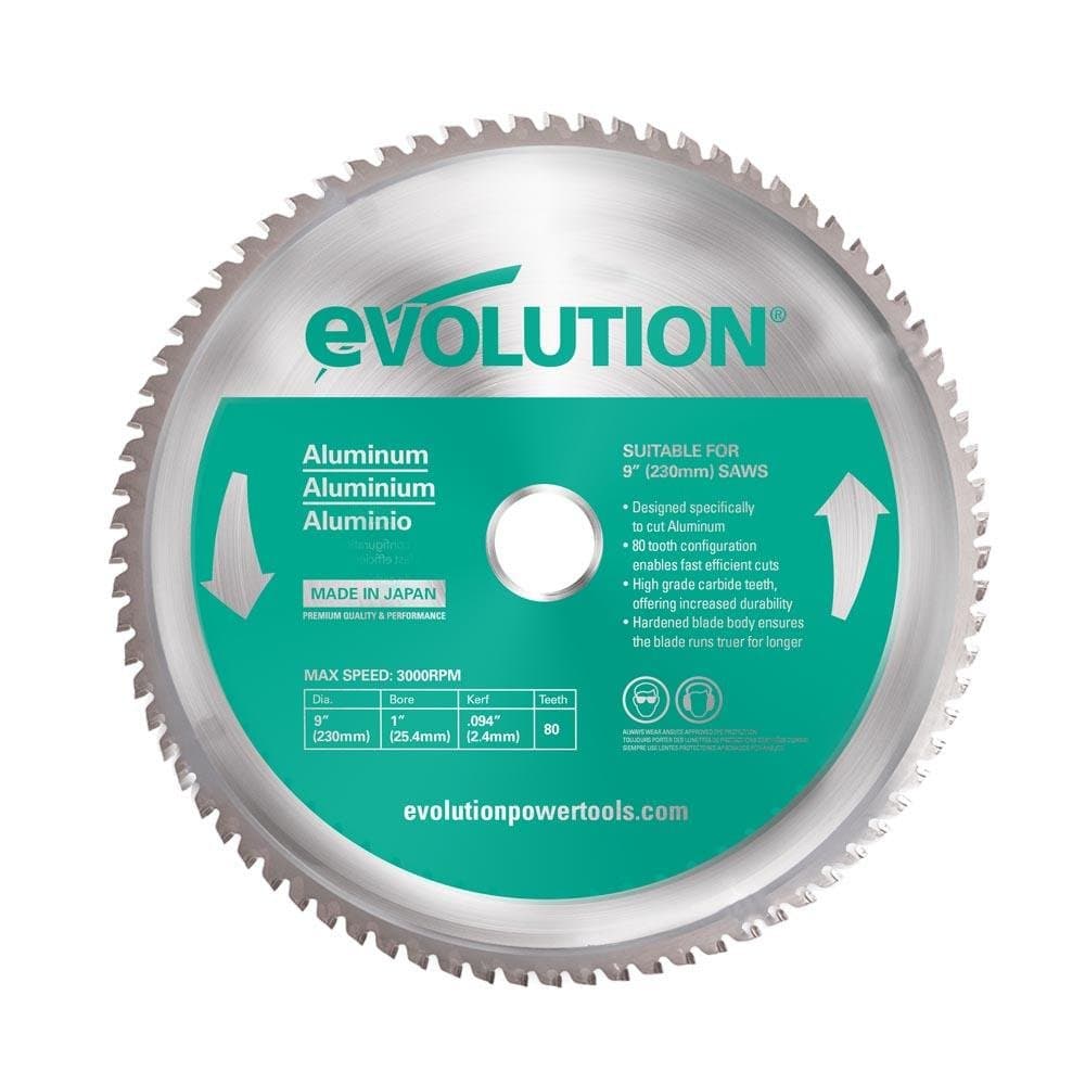 Evolution 230mm TCT list za kružnu pilu za aluminij, 80 zuba