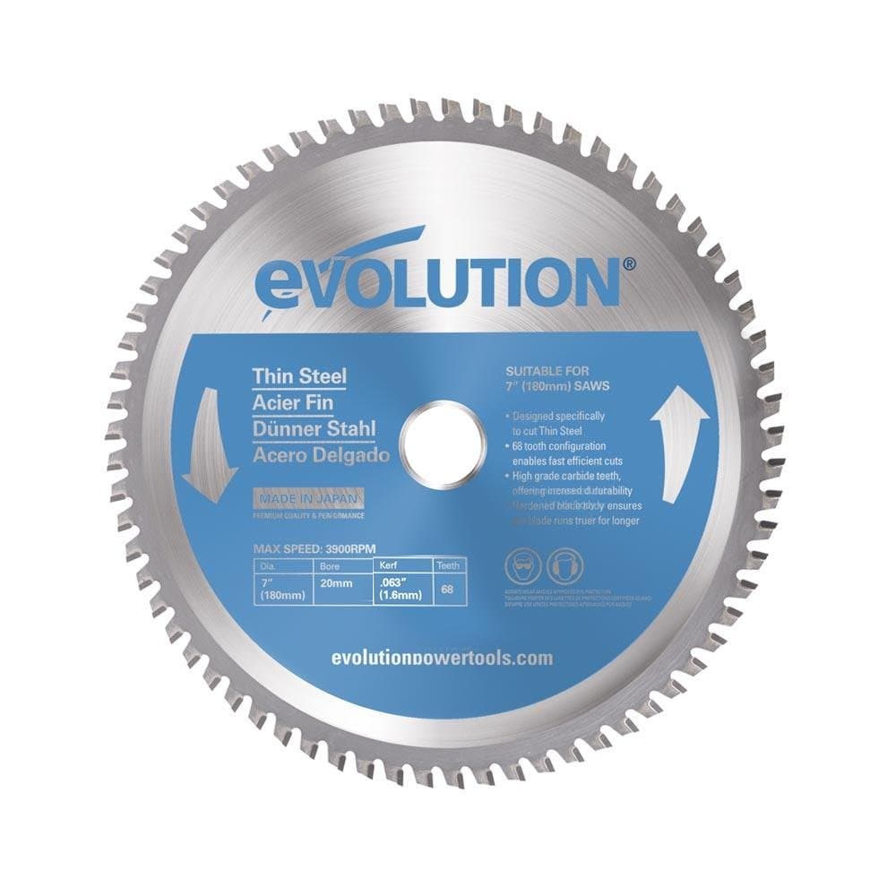 Evolution 180mm TCT list za kružnu pilu za tanki čelik, 68 zuba