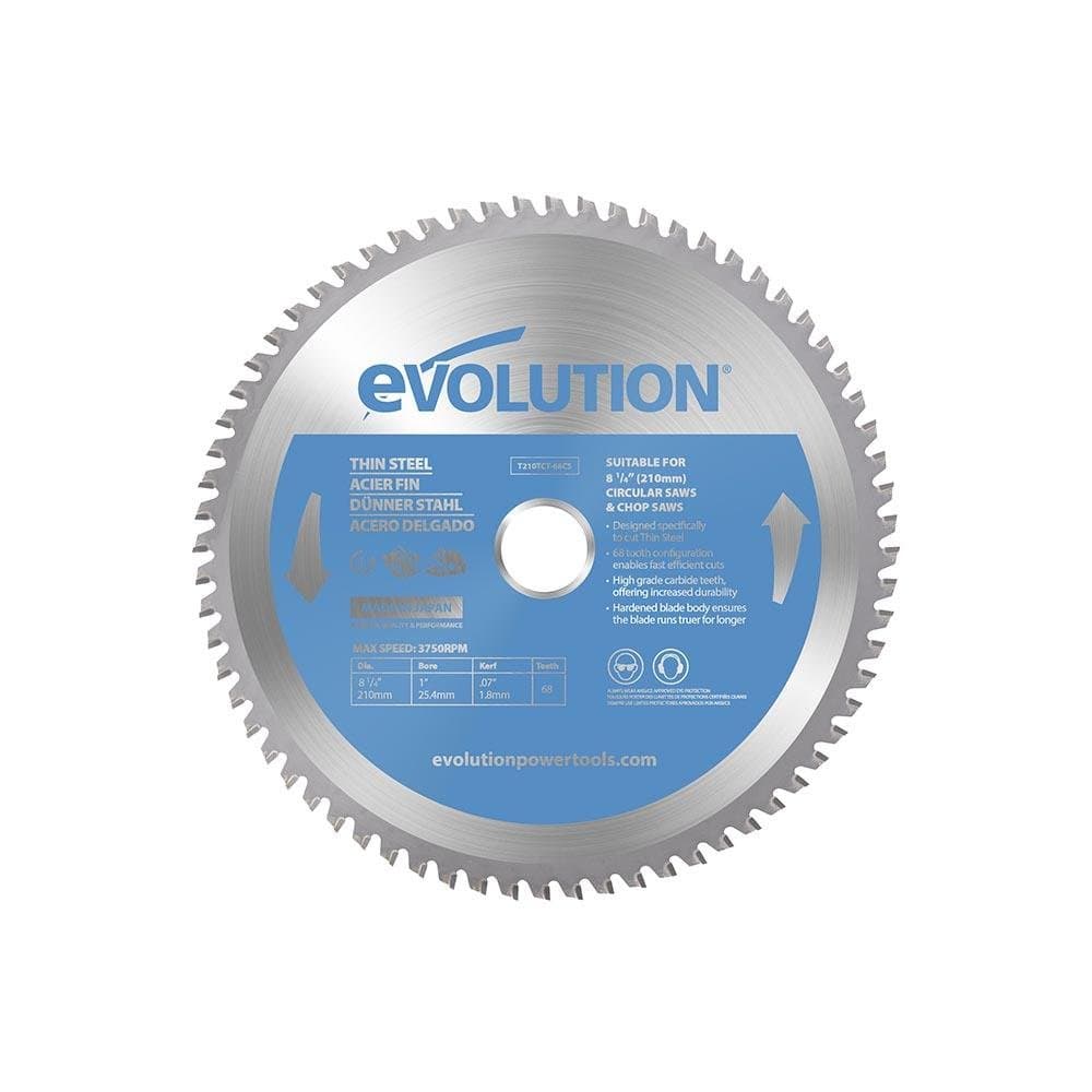Evolution 210mm TCT list kružne pile za tanki čelik 68 zuba