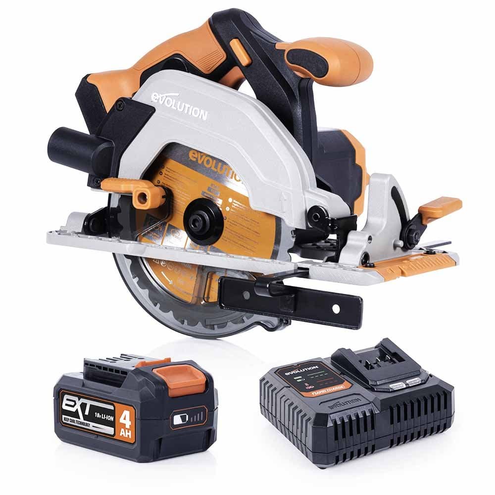 Evolution akumulatorska R165CCS-Li 165mm kružna pila 18V Li-Ion EXT s listom za više materijala
