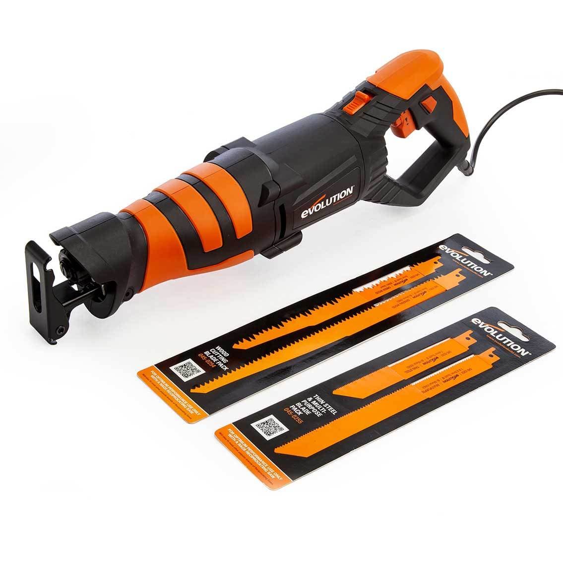 Evolution žičana sabljasta pila 850W (230V) uključuje 4 lista | R230RCP