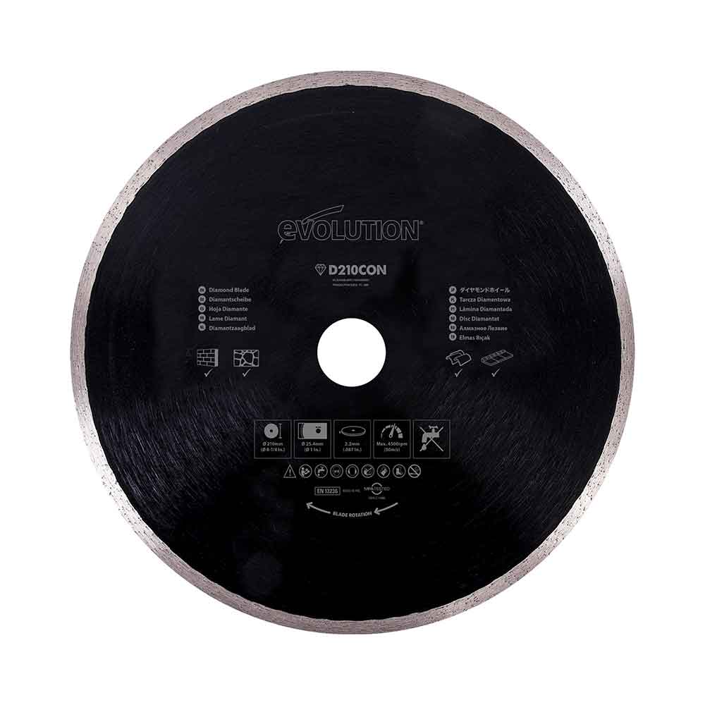 Evolution 210mm dijamantni list za kutne pile