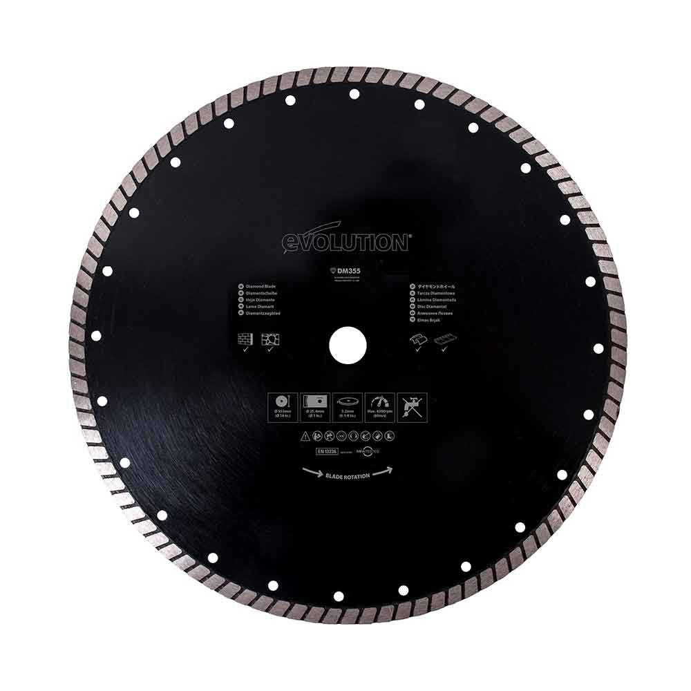 Evolution 355mm dijamantni list za preklopnu pilu